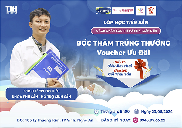 Duy Nhất Voucher Giảm Giá 20% Dịch Vụ Thai Sản Trọn Gói Trong Lớp Học Tiền Sản Tháng 06